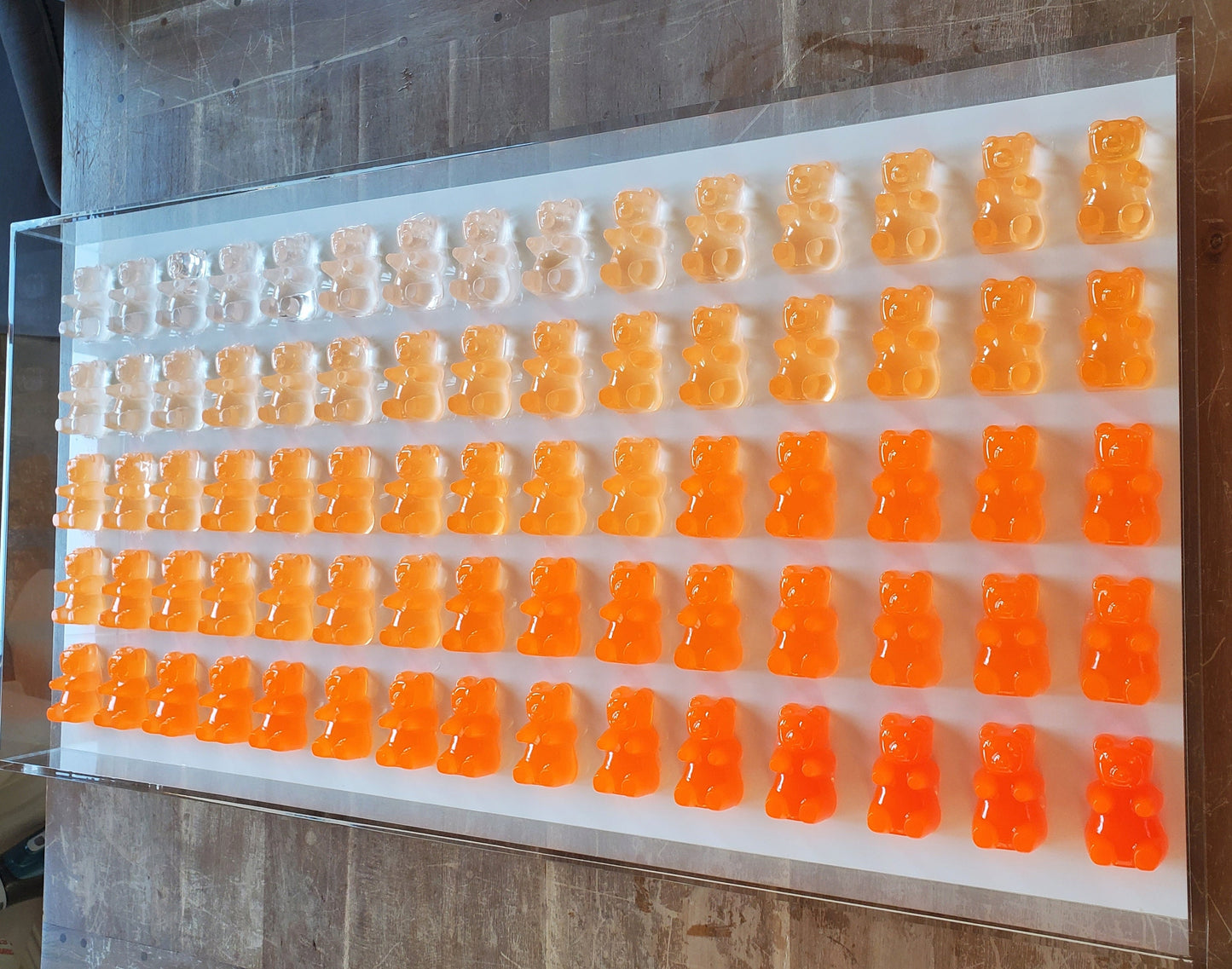 Giant Resin Candy Bear Wall Decor – 3D Pop Art Statement Piece for Kitchen, Game Room, Kids Room, Nursery, Whimsical Home Decor,Colorful Art