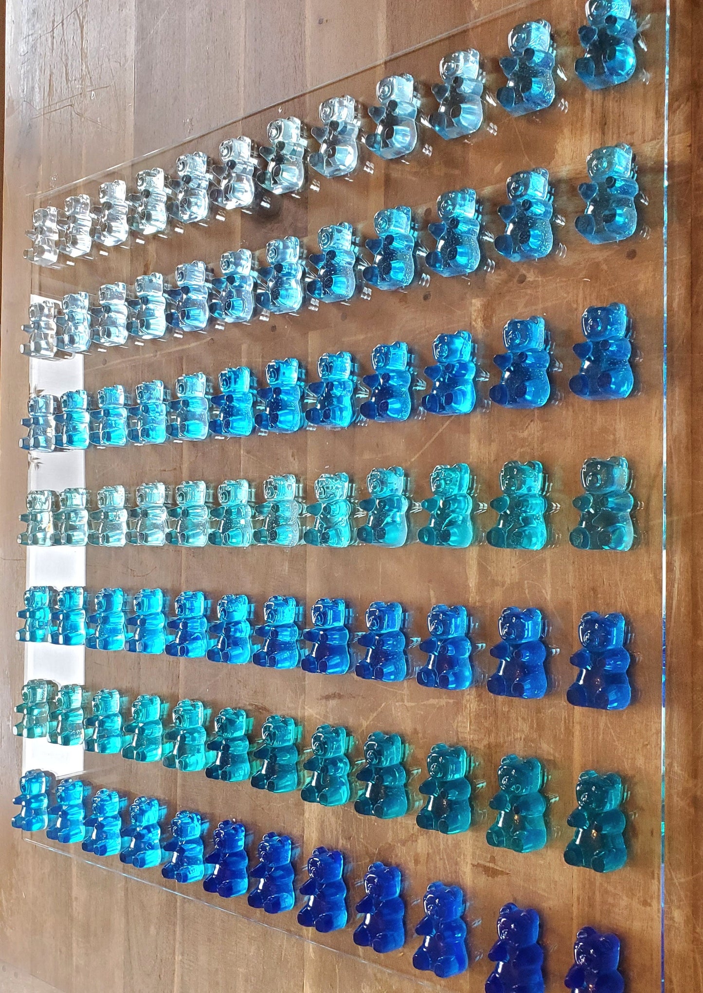 Gummy Bear Wall Decor, Modern Pop Art,75 Resin Gummy Bears,Kitchen Wall Art, Nursery Decor, Business Decor, Pop Culture Art, Custom Art,
