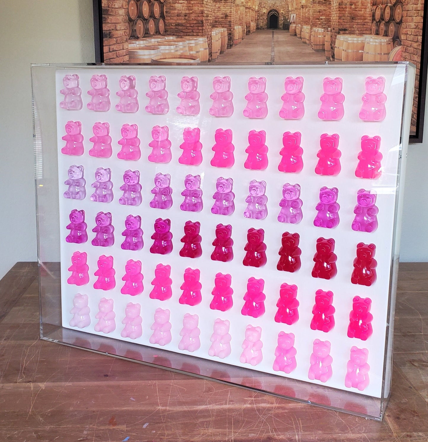 Nursery Wall Decor, Nursery, Gummy Resin Bear Art, Boho Wall Art, Visual Wall Art, Kids Art, Playroom Decor, Custom Sizes, Girl, Boy
