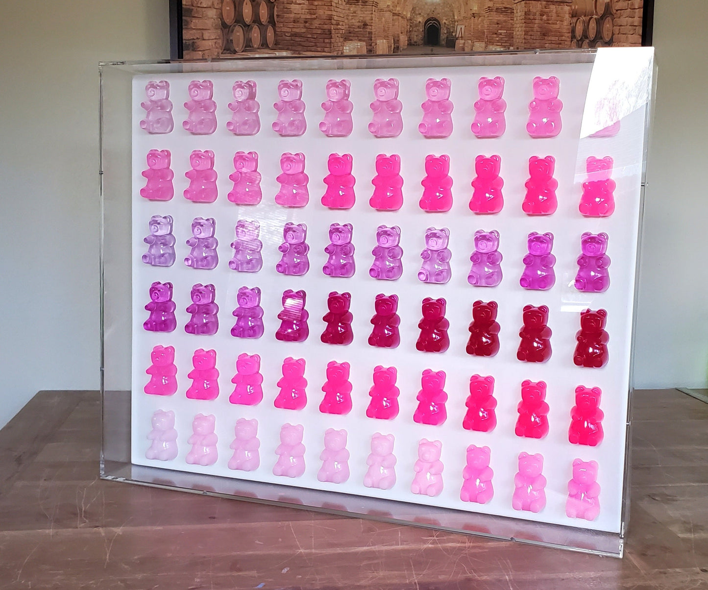 Nursery Wall Decor, Nursery, Gummy Resin Bear Art, Boho Wall Art, Visual Wall Art, Kids Art, Playroom Decor, Custom Sizes, Girl, Boy