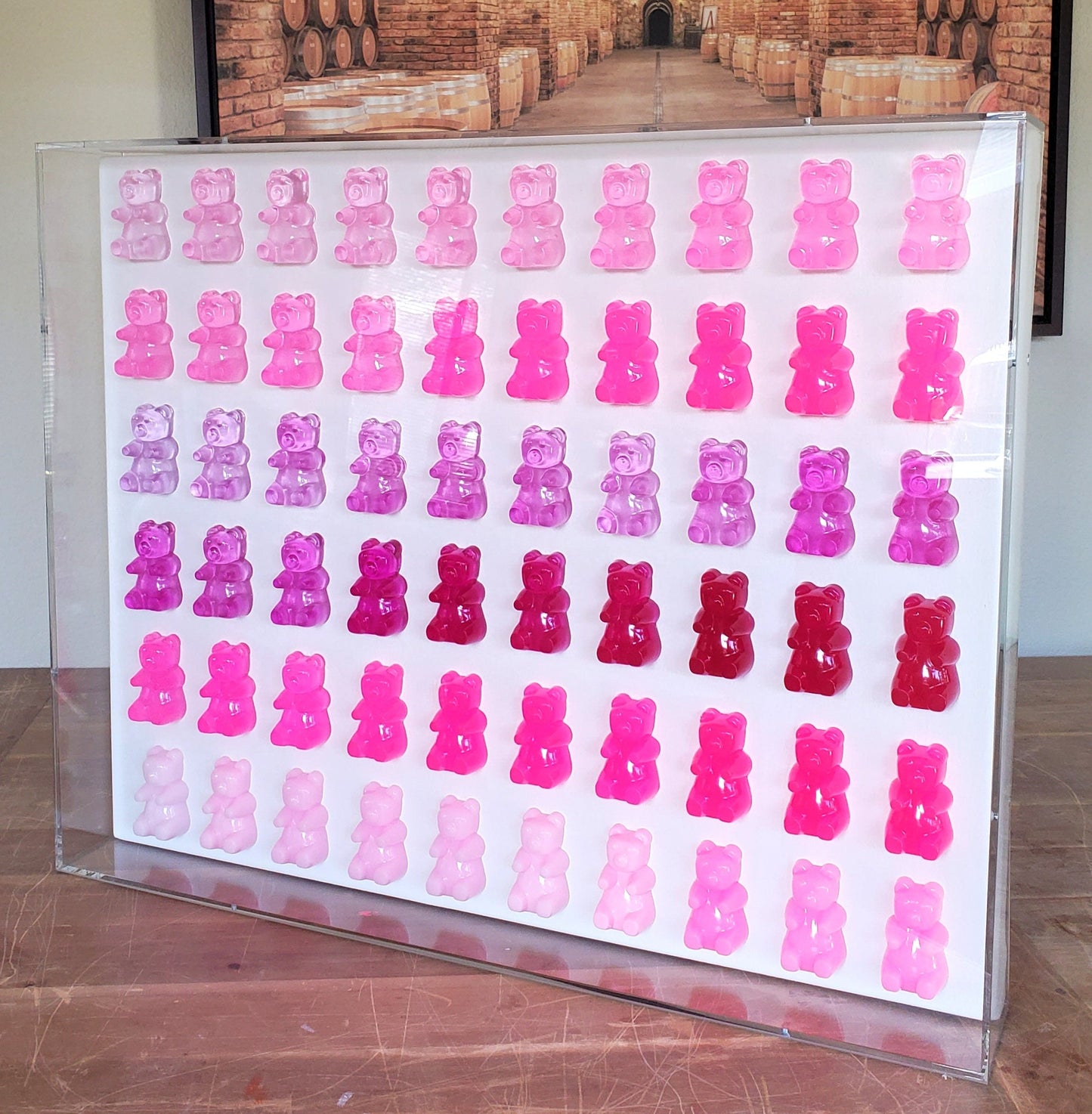 Nursery Wall Decor, Nursery, Gummy Resin Bear Art, Boho Wall Art, Visual Wall Art, Kids Art, Playroom Decor, Custom Sizes, Girl, Boy