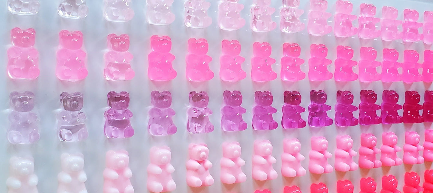 Giant Gummy Bear Wall Decor, Modern Pop Art, 48 Resin Gummy Bears, Kitchen Wall Art, Nursery decor. Original Creator, Shadow Box Art.
