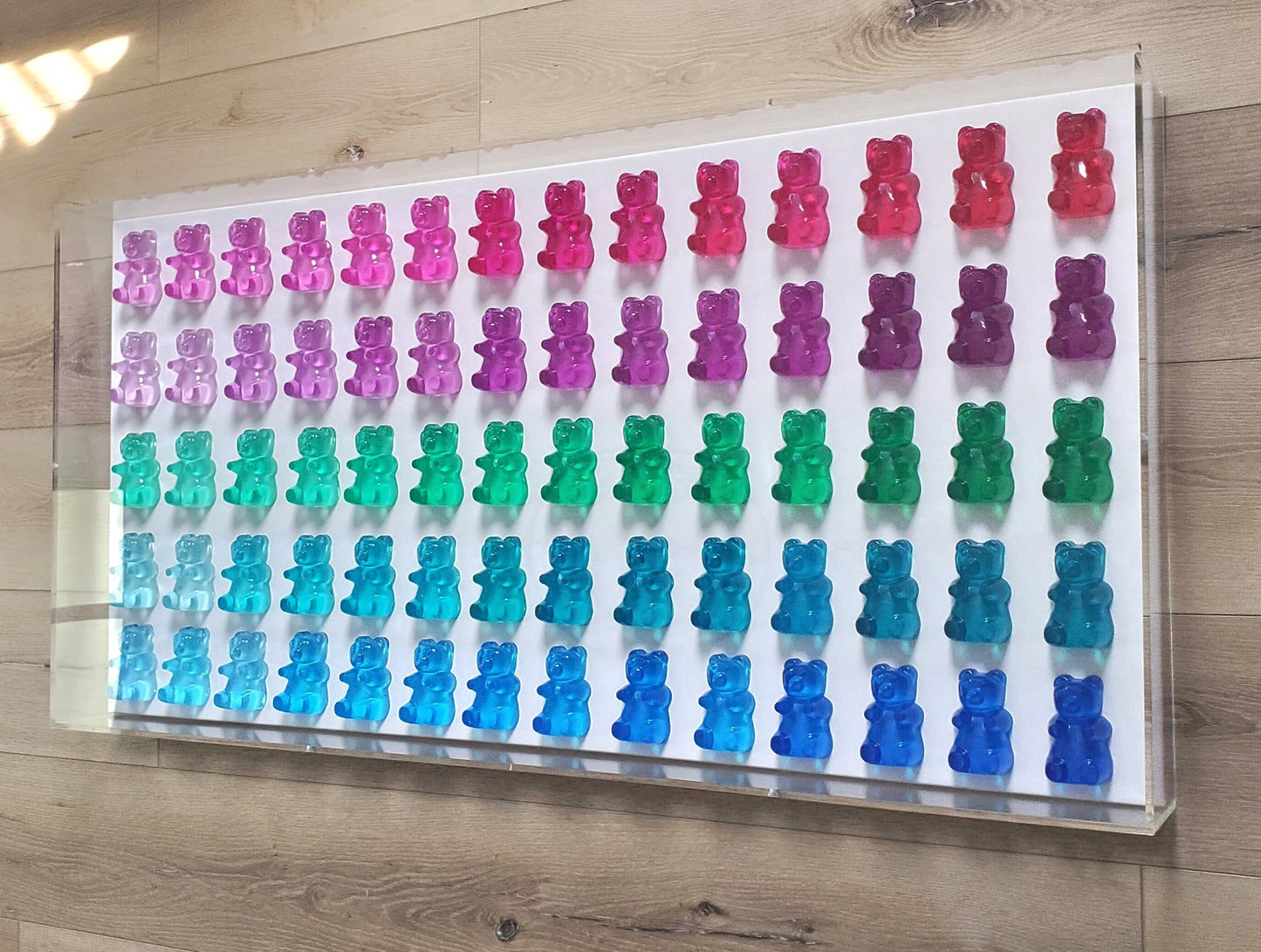 Gummy Resin Bear Nursery Wall Decor, Modern Pop Art, Resin Bears, Kitchen Wall Art, Nursery decor, Photo Wall, Original Creator, Visual Art.
