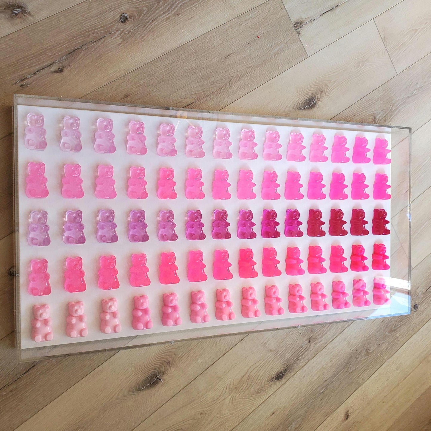 Gummy Bear Wall Decor, Modern Pop Art,75 Resin Gummy Bears,Kitchen Wall Art, Nursery Decor, Business Decor, Pop Culture Art, Custom Art,