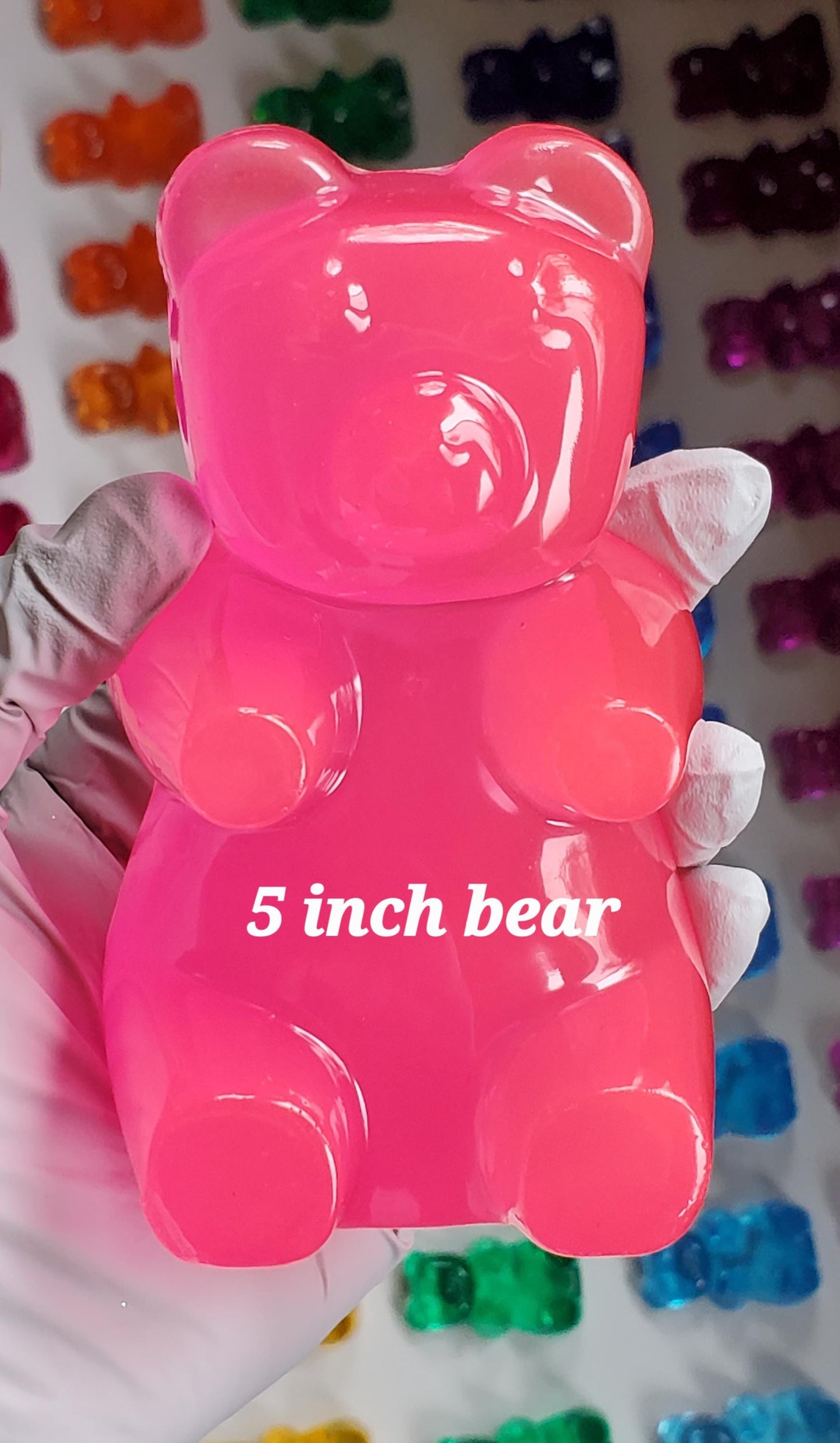 Resin Gummy Bear Sculpture: Pop Art Nursery Wall Decor