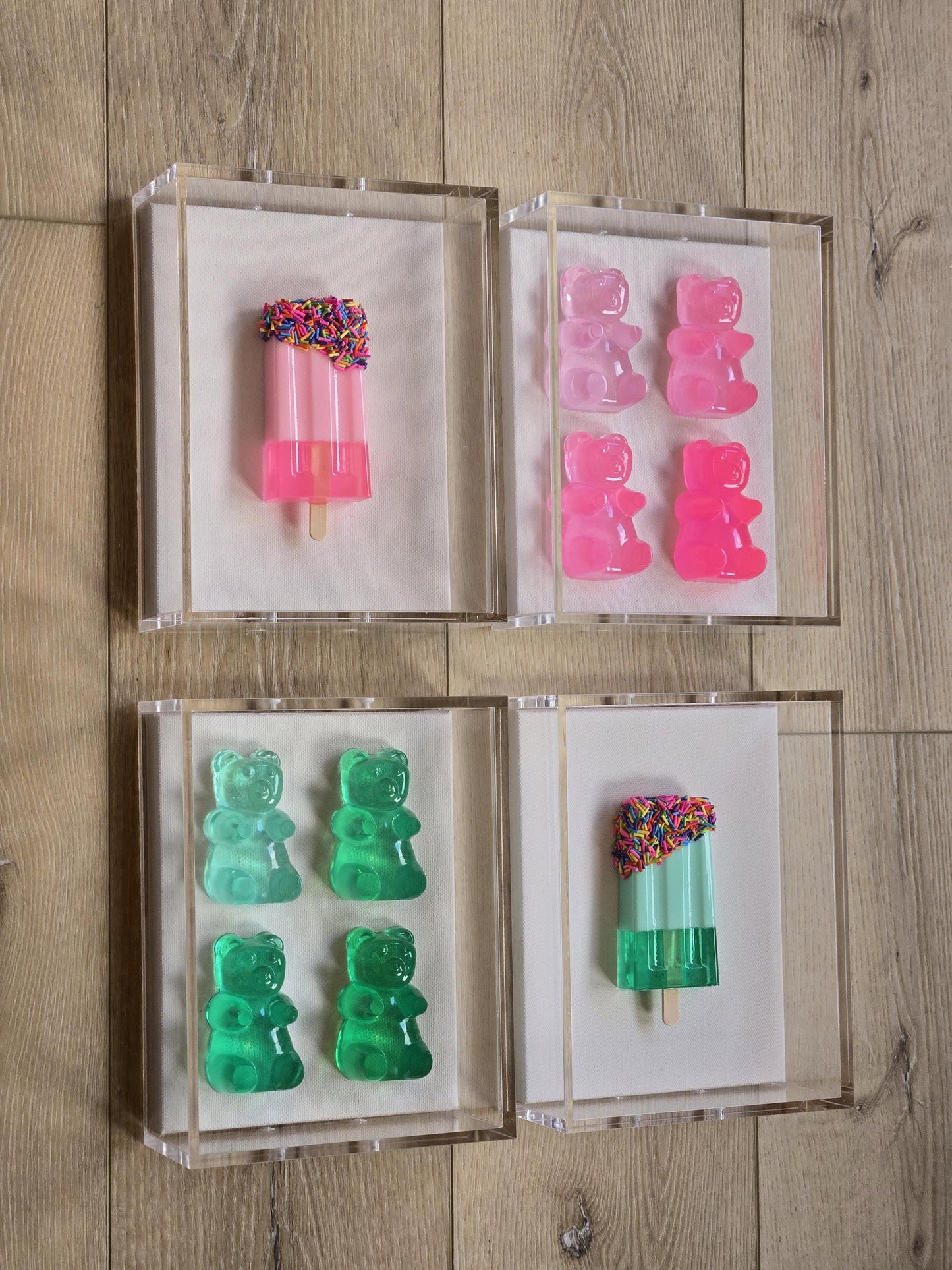 Set of 4 Shadow Boxes, Nursery Wall Hanging,Boho, Baby girl Nursery Wall Art,BoyNursery Decor, Nursery Art, Baby Shower Gift, Customize