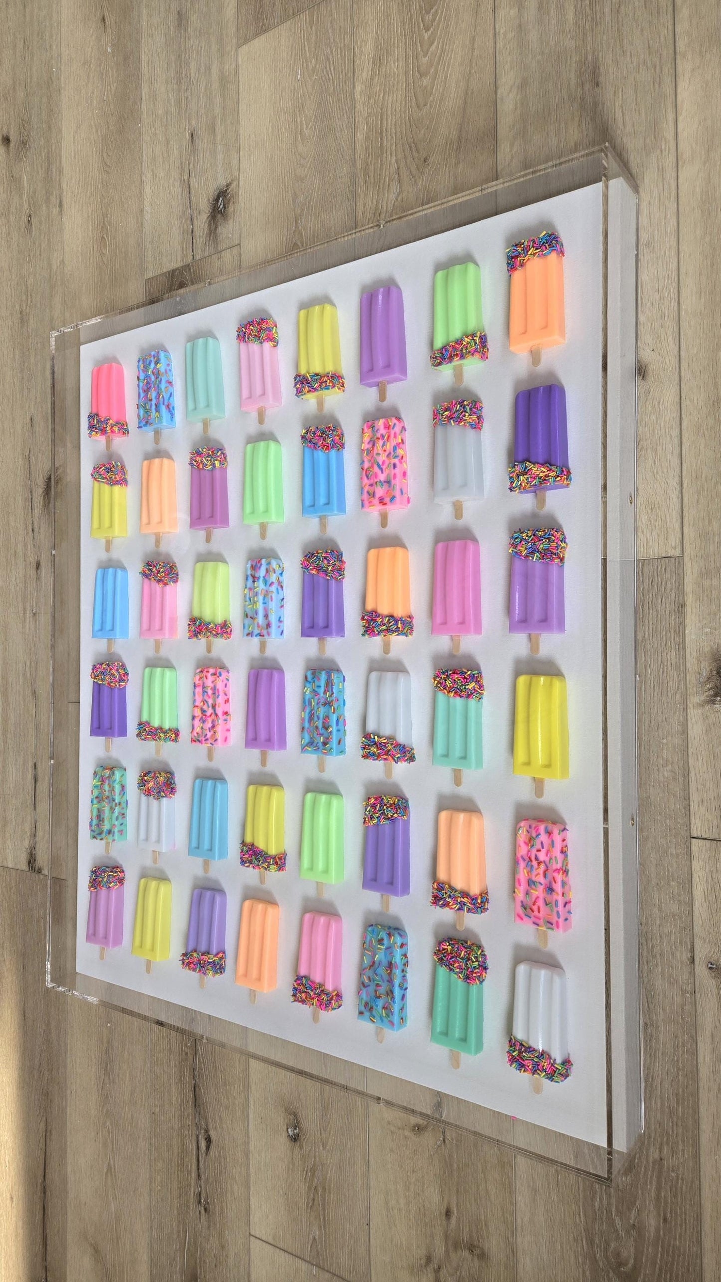 Custom Resin Ice Cream Bar Wall Art for Any Room | Modern Pop Art