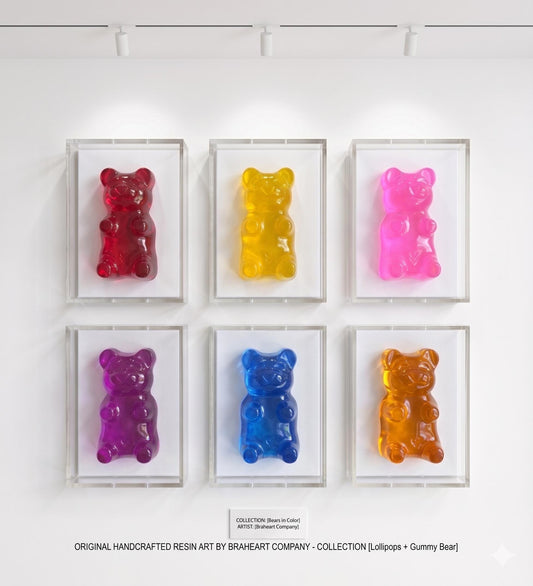 gummy bear wall art, gallery quality art