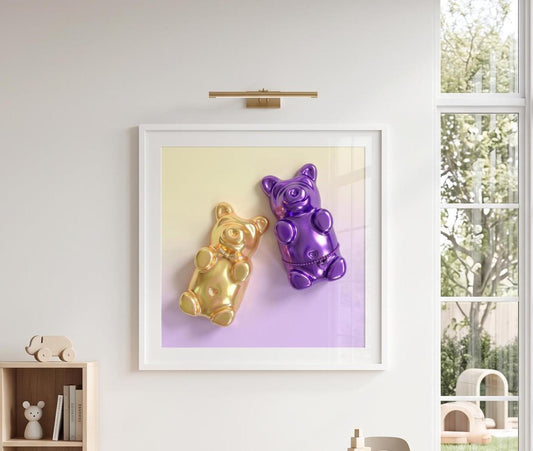 Gummy Bear Print | Pop Art Candy Fine Art Poster, Nursery Wall