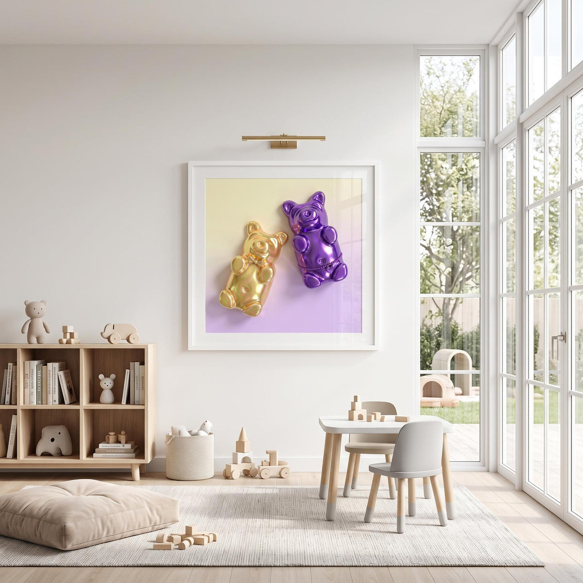 Gummy Bear Print | Pop Art Candy Fine Art Poster, Nursery Wall
