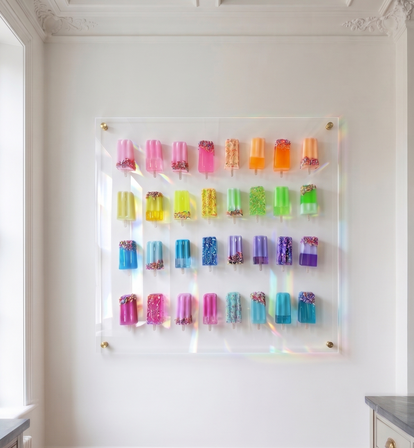 Exclusive Custom 3D Popsicle Wall Art | Luxury Resin Ice Pops Sculpture on Thick Polished Acrylic | Original Bespoke Home Decor (Copy)