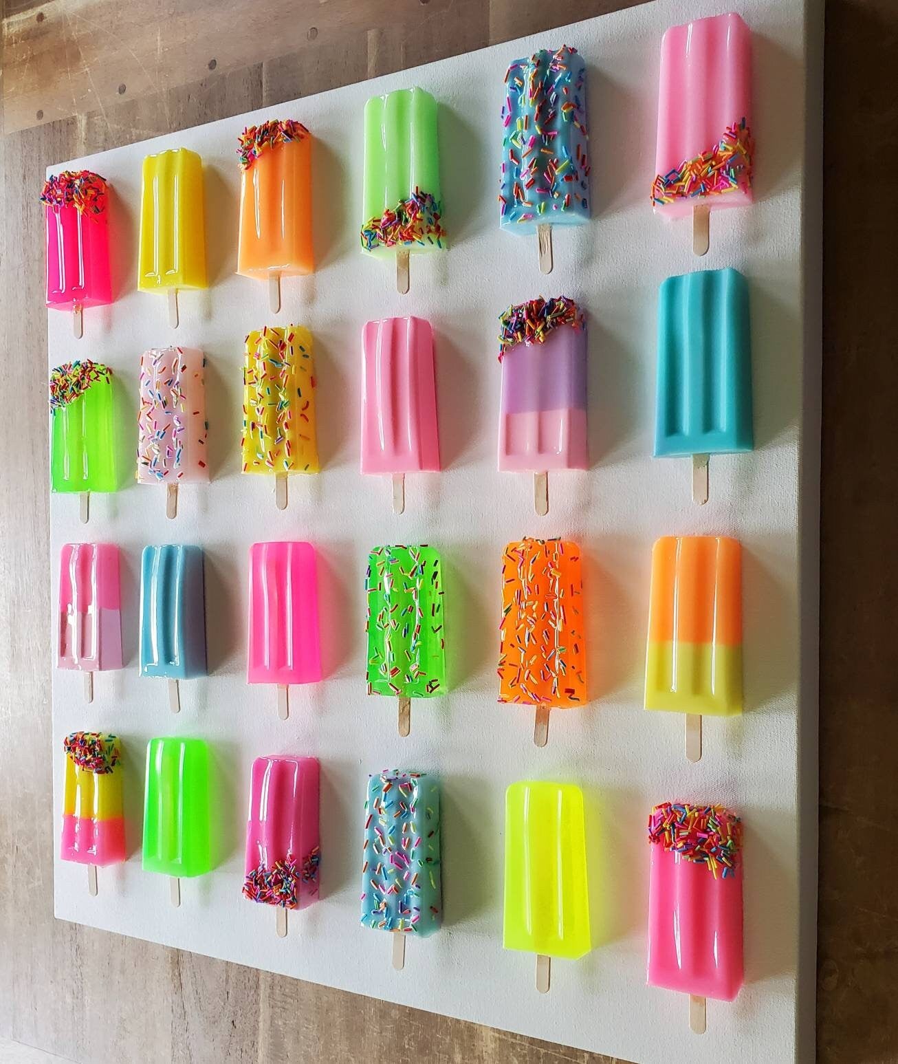 Colorful newest Popsicle Wall Art