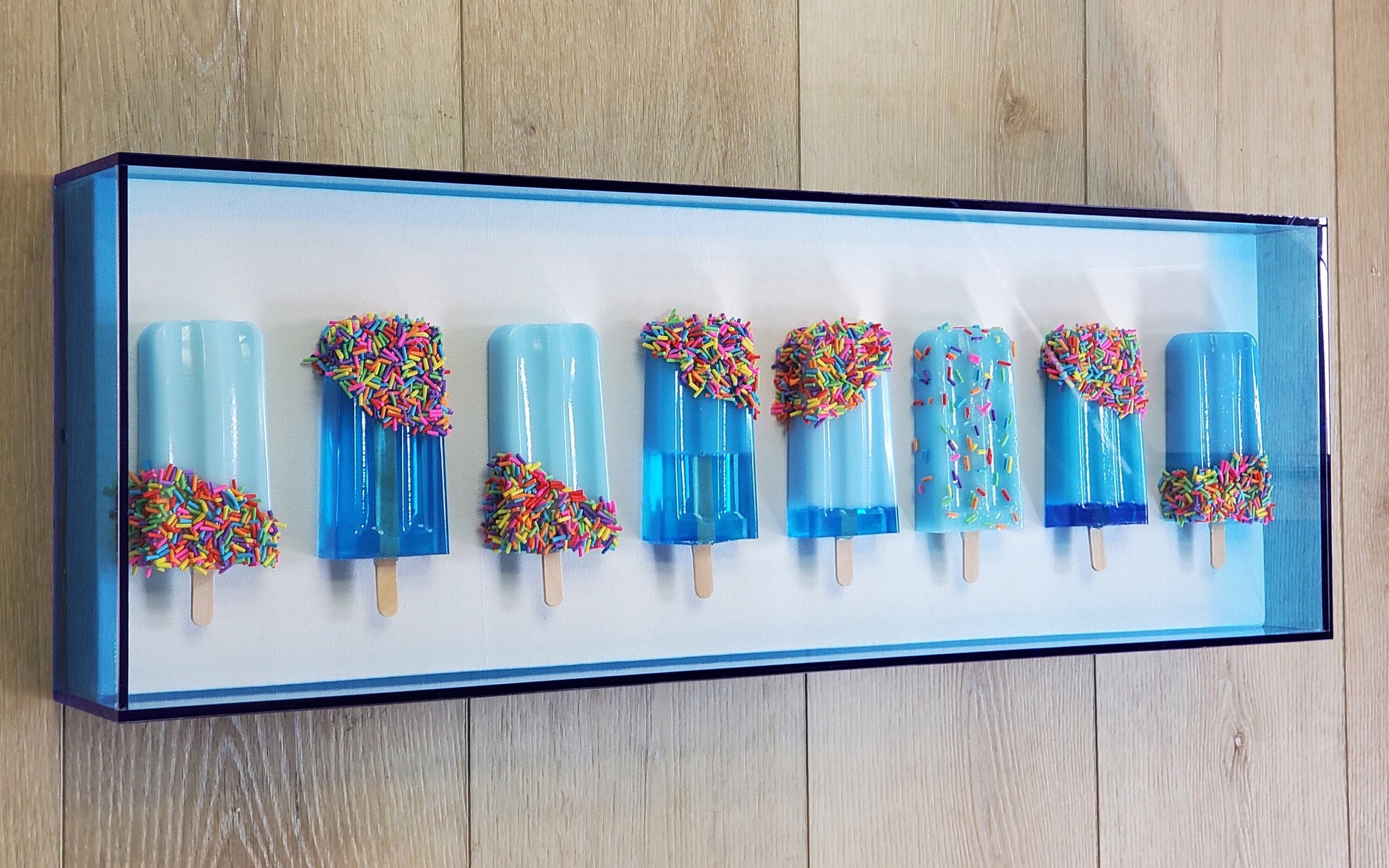 Modern Popsicle Wall Art Sculpture for Kitchen, Nursery, or Living Room Decor