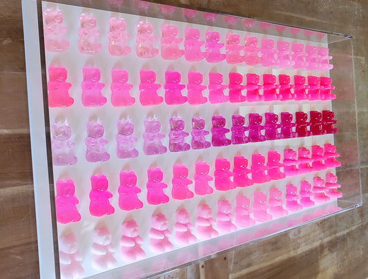 3D Giant Resin Candy Bear Wall Art: Playroom Nursery Decor