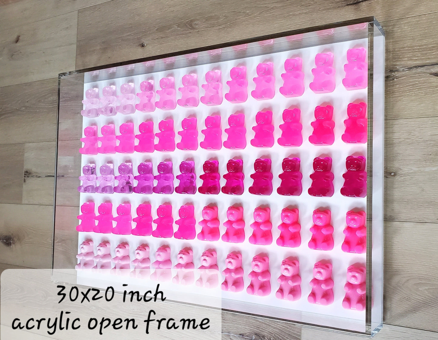 3D Giant Candy Gummy Bear Wall Art: Playroom Nursery Home Aesthetics Decor, Unique Customizable Modern Pop Art Design