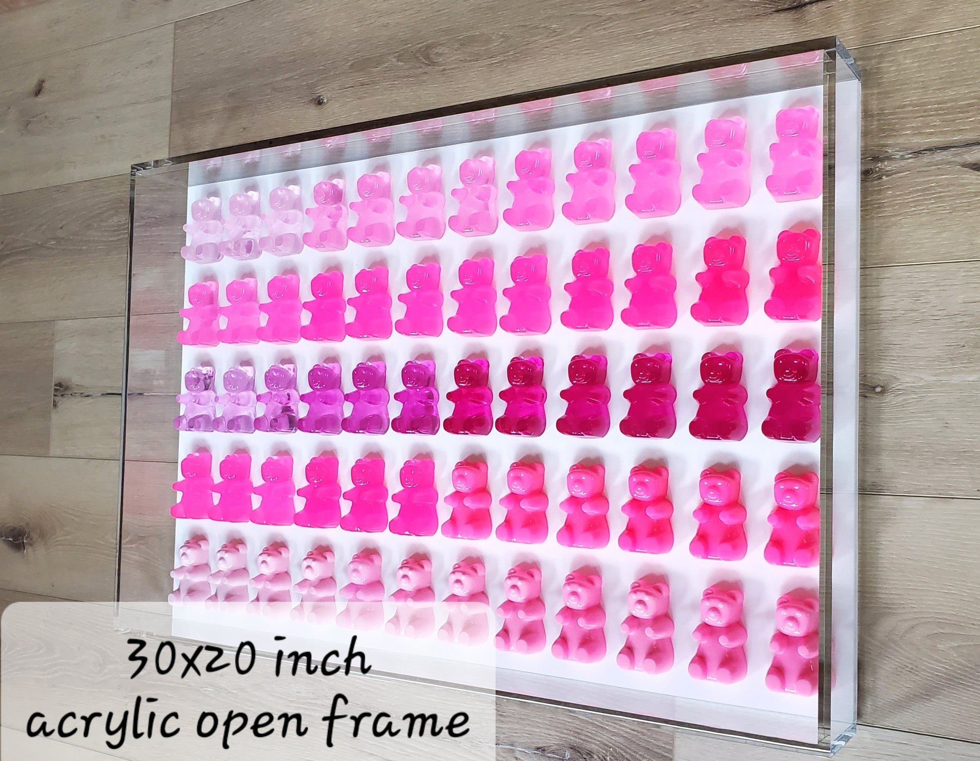 3D Giant Candy Gummy Bear Wall Art: Playroom Nursery Home Aesthetics Decor, Unique Customizable Modern Pop Art Design