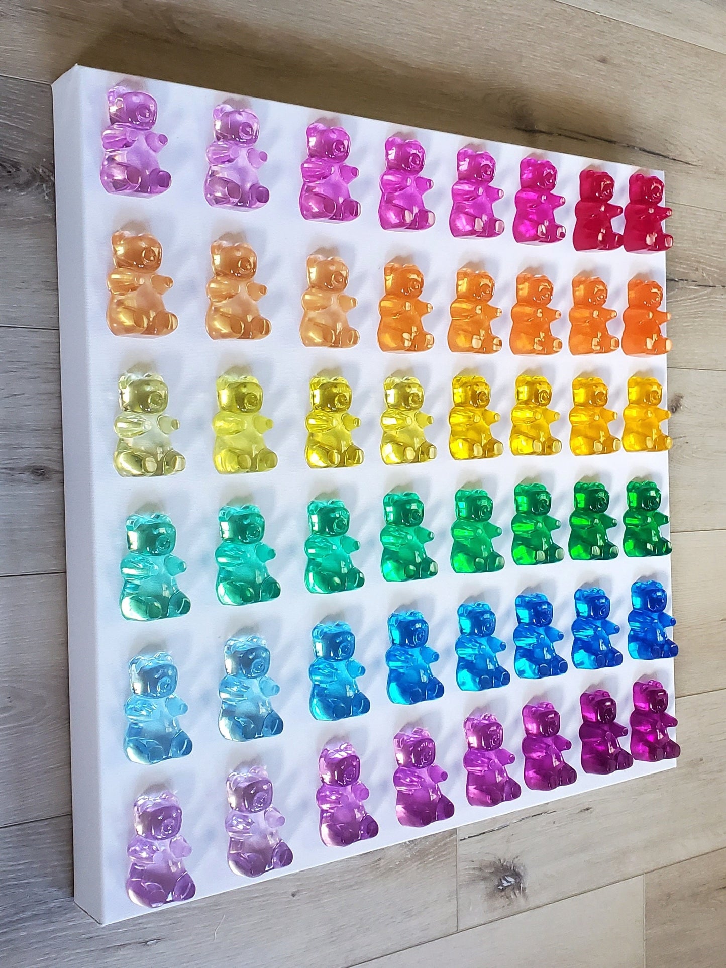 Wall Decor, Modern Pop Art, Resin Gummy Bears, Kitchen Wall Art, Pop Art, Luxury Nursery decor,Candy Art,Retail, Hospitality, Commercial Art