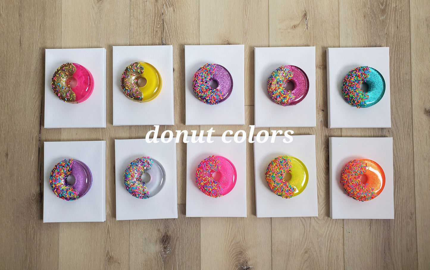 Donut Pop Art,Wall Art, 3D Pop Art, Modern Art, Candy Art, Pop Art Decor, Kitchen Decor,Acrylic Shadow Box, Visual Art, 4 Donuts Custom Made