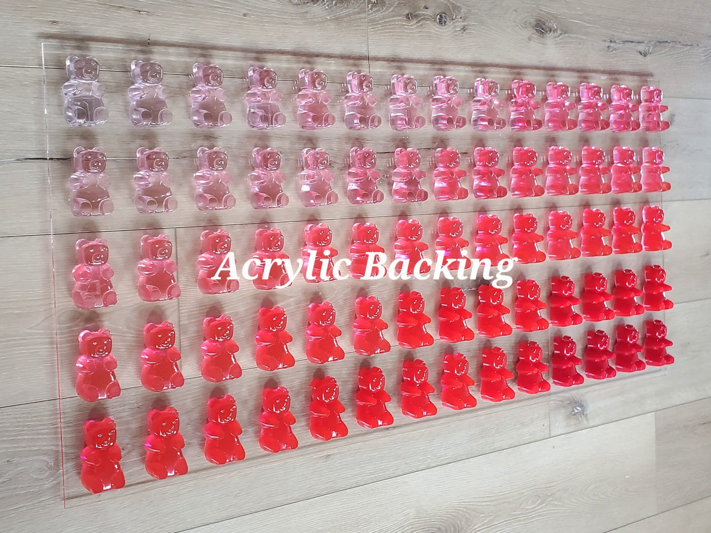 Vibrant Candy Resin Bear Wall Art: Custom Design Decor Sculpture