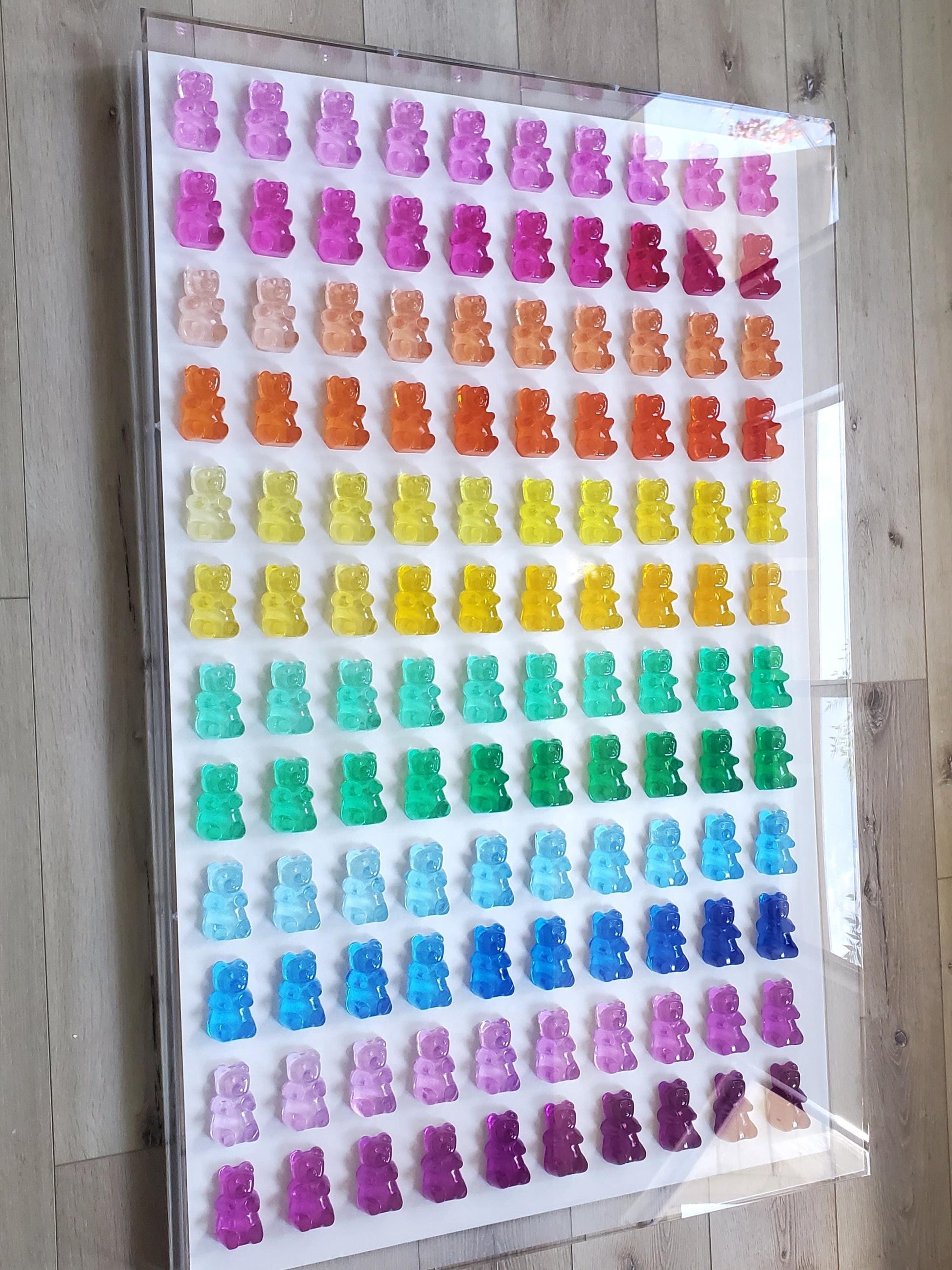 Gummy Bear Nursery Wall Decor, Modern Pop Art, Resin Bears, Kitchen Wall Art, Nursery decor, Photo Wall, Original Creator, Visual Art.