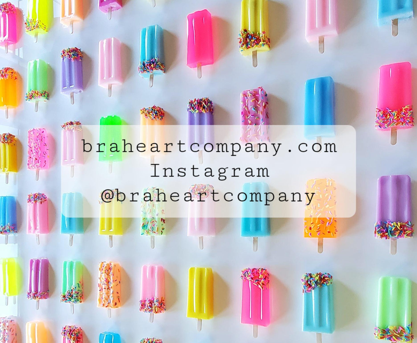 Pop Art Ice Pop Shadow Box: Large Acrylic Wall Hanging