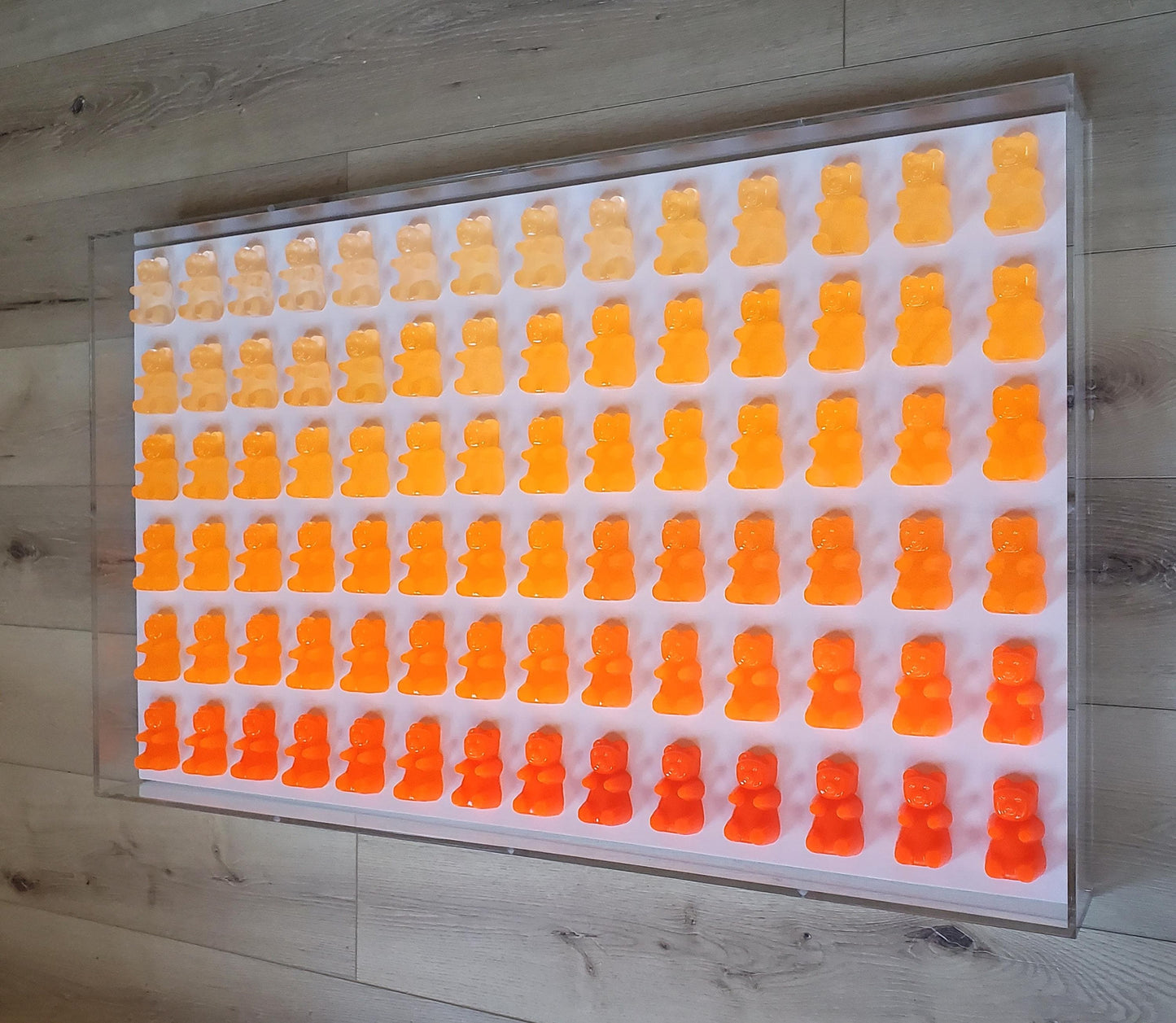 Candy-Inspired Gummy Bear Shadow Box: 3D Pop Art Wall Decor, Customizable
