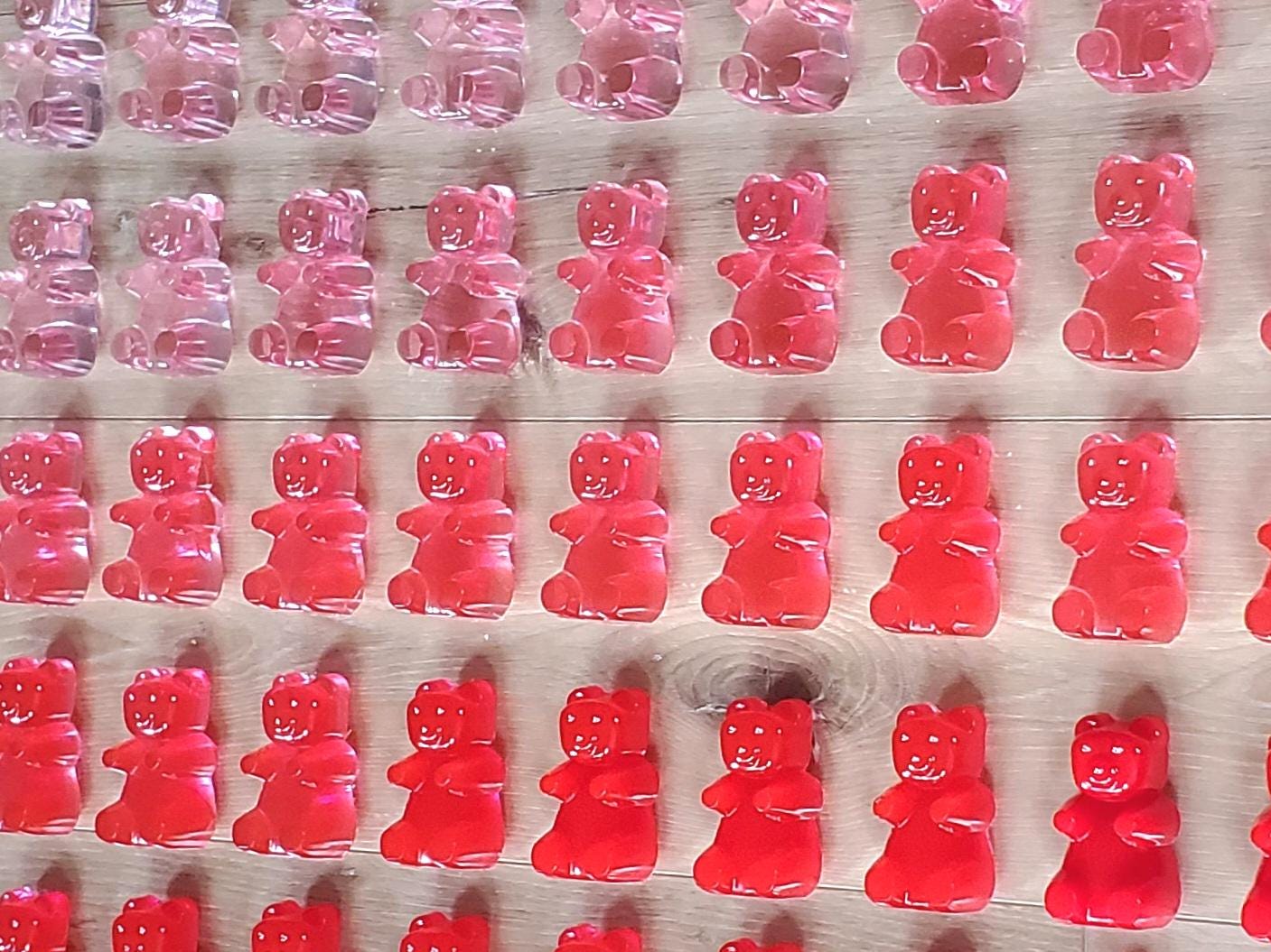 Gummy Resin Bear Wall Art for Nursery, Resin Decor, Modern Pop Art for Kitchen, Living Room or Office