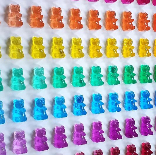 Gummy Resin Bear Wall Art for Nursery, Resin Decor, Modern Pop Art for Kitchen, Living Room or Office