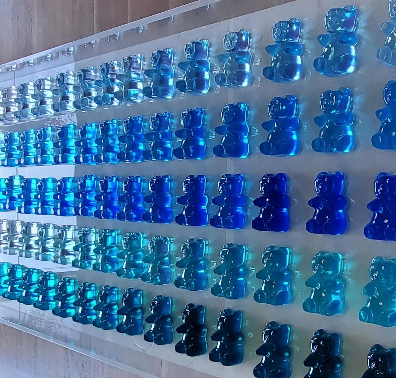 3D Giant Resin Candy Bear Wall Art: Playroom Nursery Decor