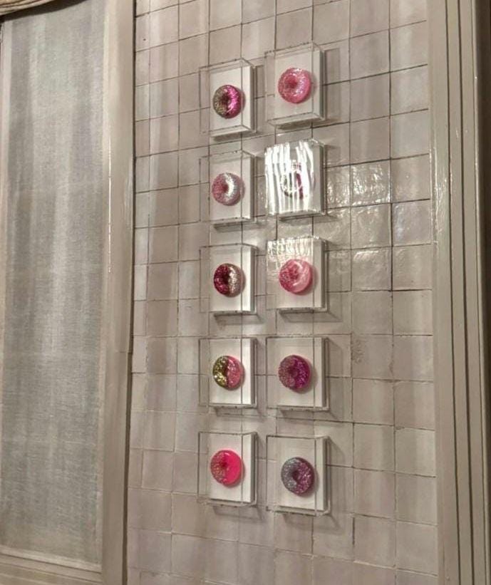 3D Resin Donut Art: Whimsical Pop Art Shadow Box Set