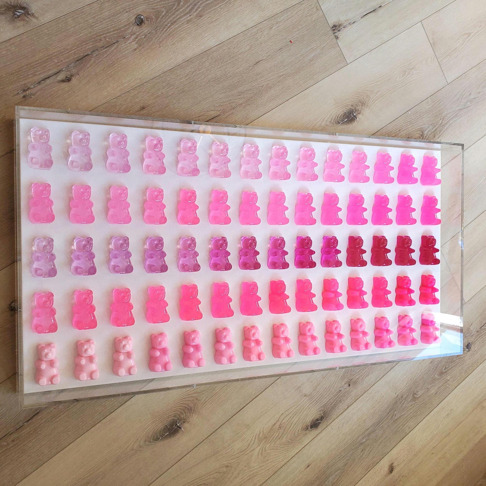 Gummy Bear Wall Decor, Modern Pop Art,75 Resin Gummy Bears,Kitchen Wall Art, Nursery Decor, Business Decor, Pop Culture Art, Custom Art,