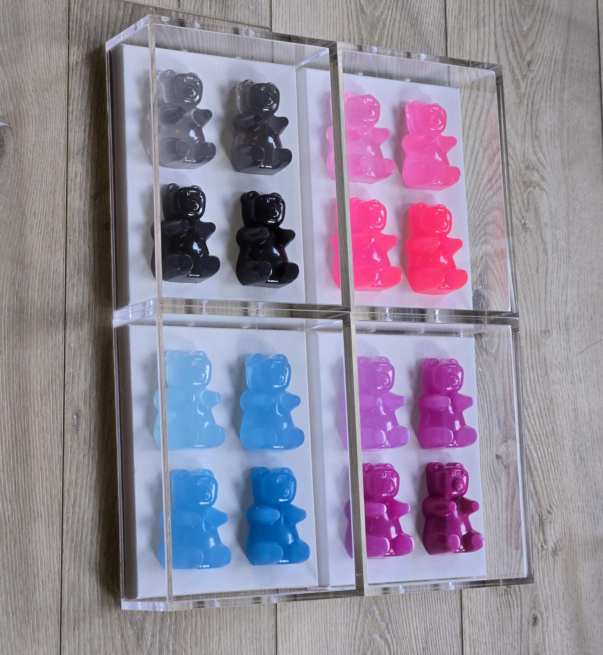 Gummy Bear Wall Art: Shadow Box Sculpture Set