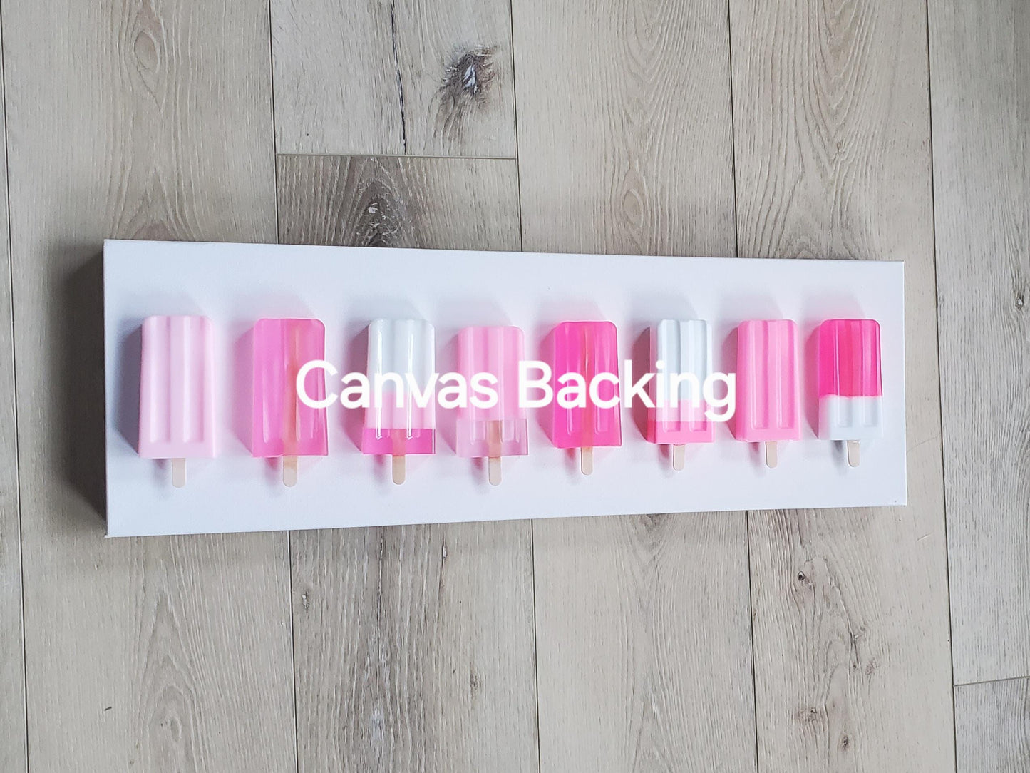 Customizable Resin Ice Pop Wall Art: 3D Shadow Box Sculpture