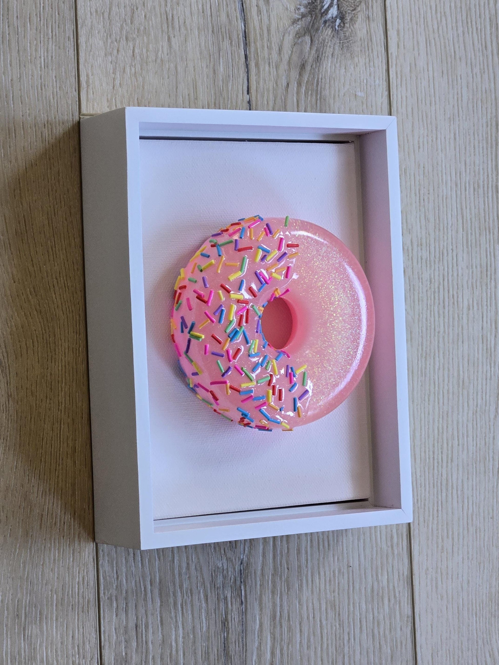 Colorful 3D Donut Wall Art, Modern Kitchen Decor, Gallery Wall Art, Whimsical Food Art, Candy-themed Living Room or Cafe Decor.