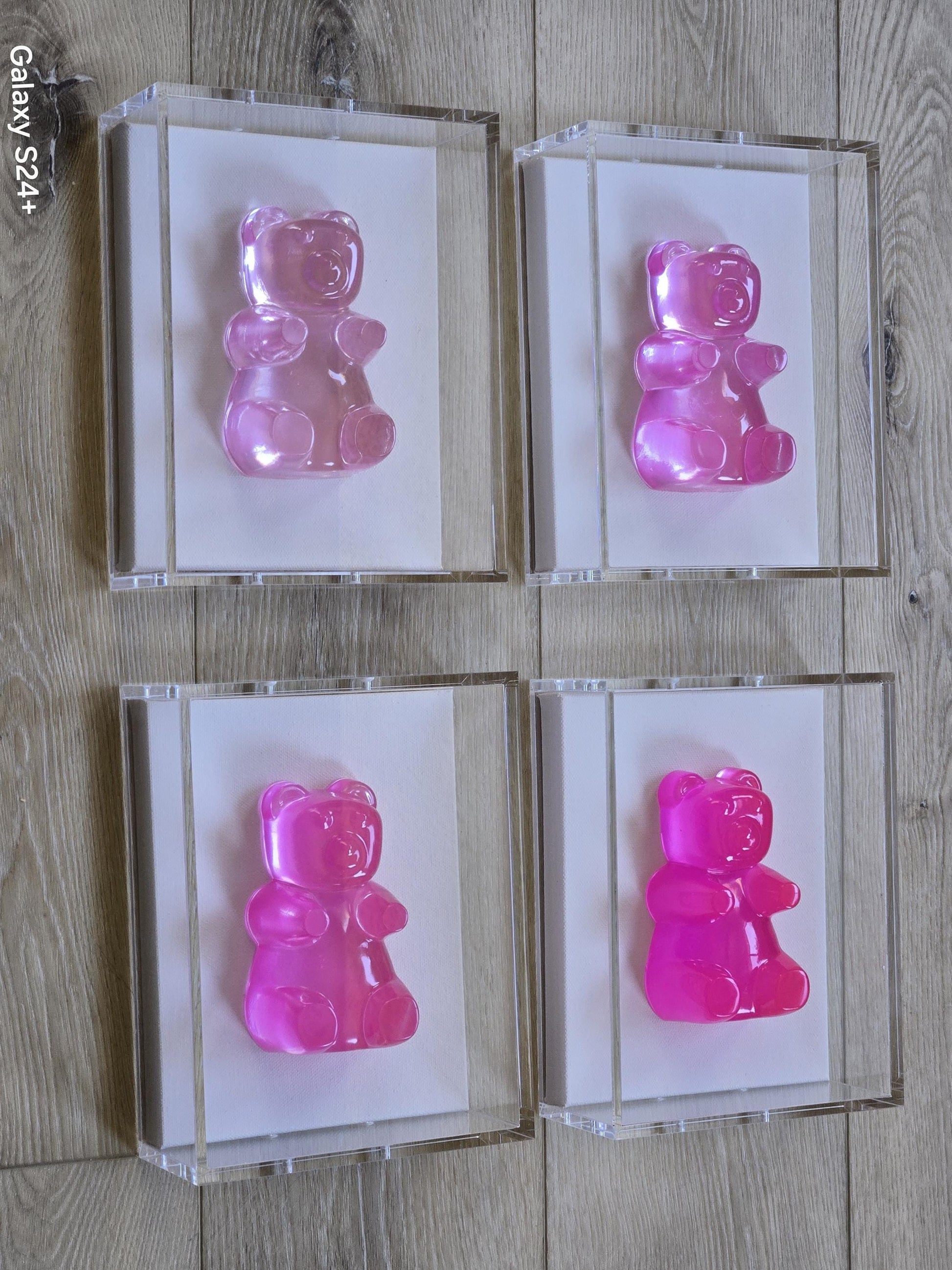 Resin Gummy Bear Sculpture: Pop Art Nursery Wall Decor
