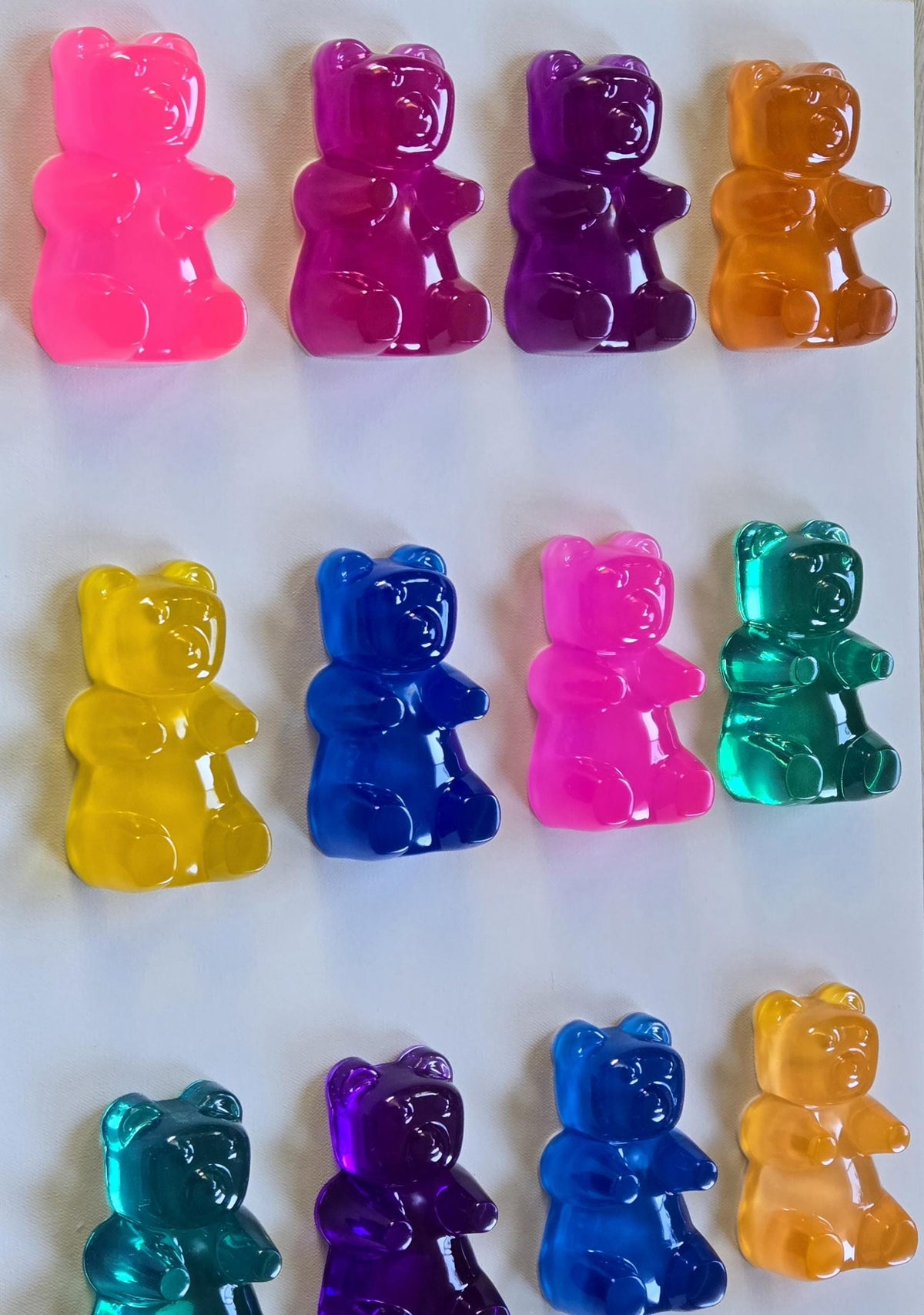 Giant 5 Inch Gummy Bear Resin Wall Sculpture: Pop Art Home Decor, Commercial Wall Art Installations