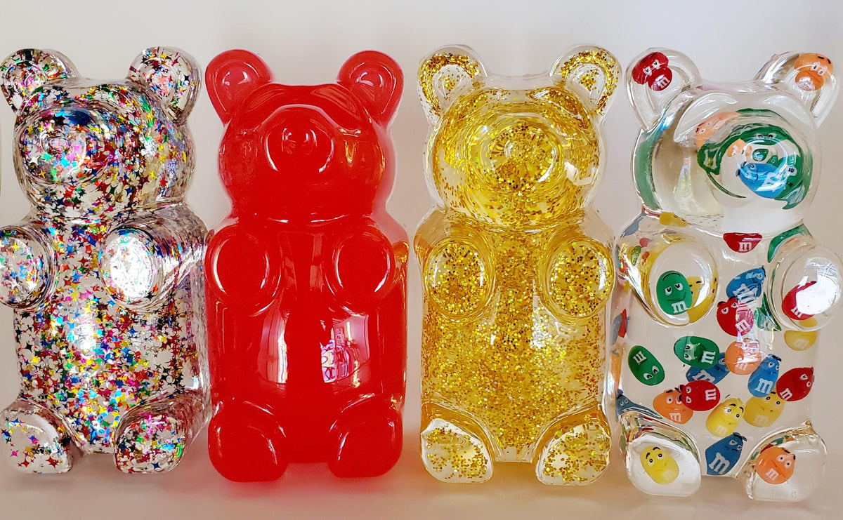 Giant 7-Inch Gummy Bear Wall Sculpture – Bespoke Pop Art Resin Decor