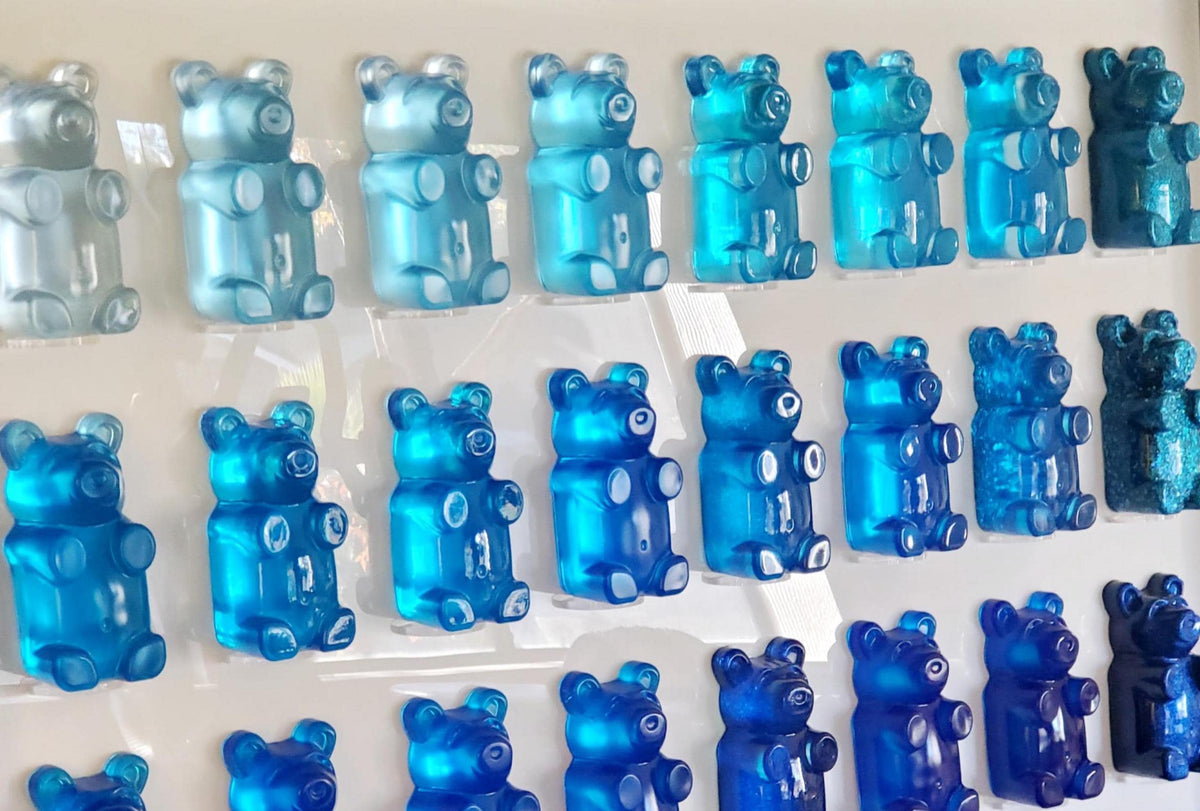 Giant 7-Inch Gummy Bear Wall Sculpture – Bespoke Pop Art Resin Decor