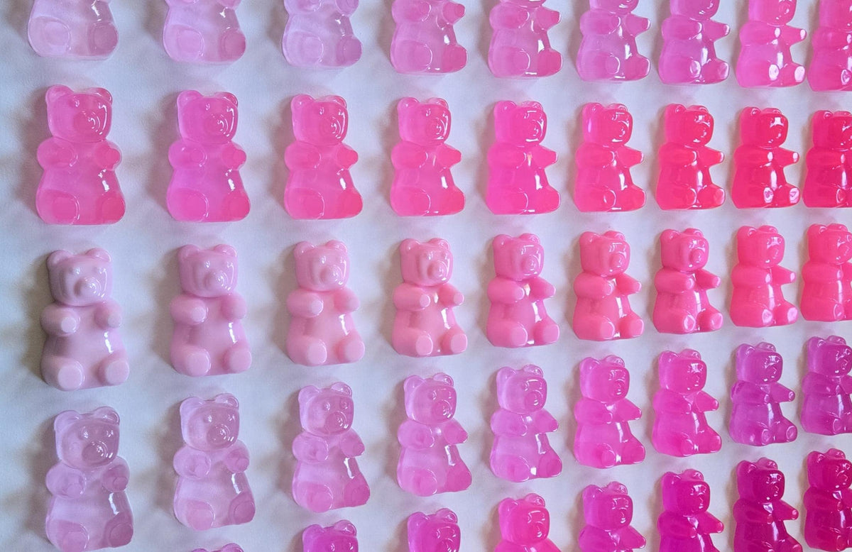 Giant 5 Inch Gummy Bear Resin Wall Sculpture: Pop Art Home Decor, Commercial Wall Art Installations