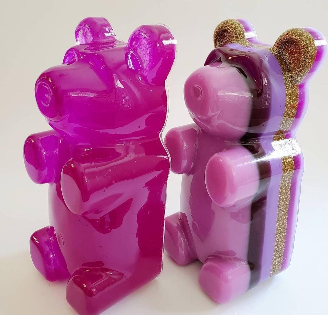Giant 7-Inch Gummy Bear Wall Sculpture – Bespoke Pop Art Resin Decor