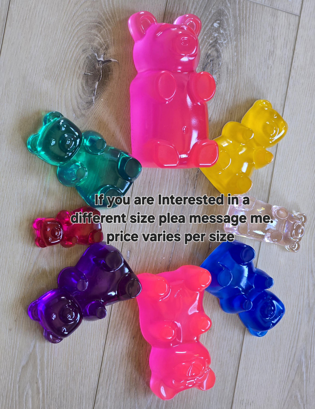Giant 7-Inch Gummy Bear Wall Sculpture – Bespoke Pop Art Resin Decor