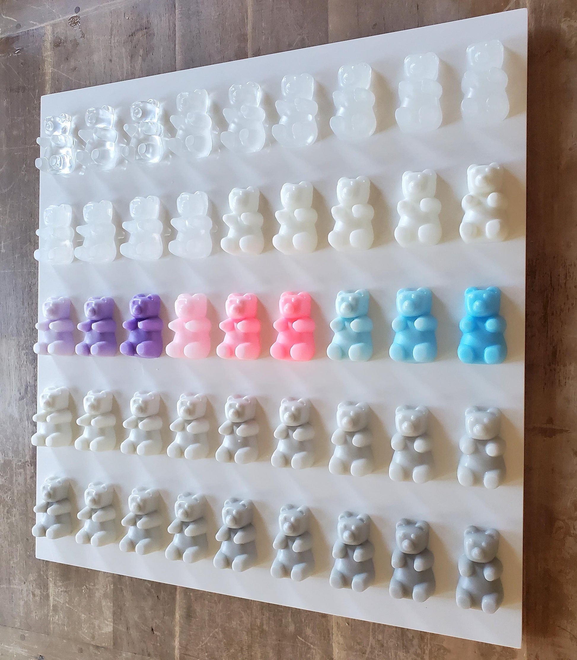 Vibrant Candy Resin Bear Wall Art: Custom Design Decor Sculpture