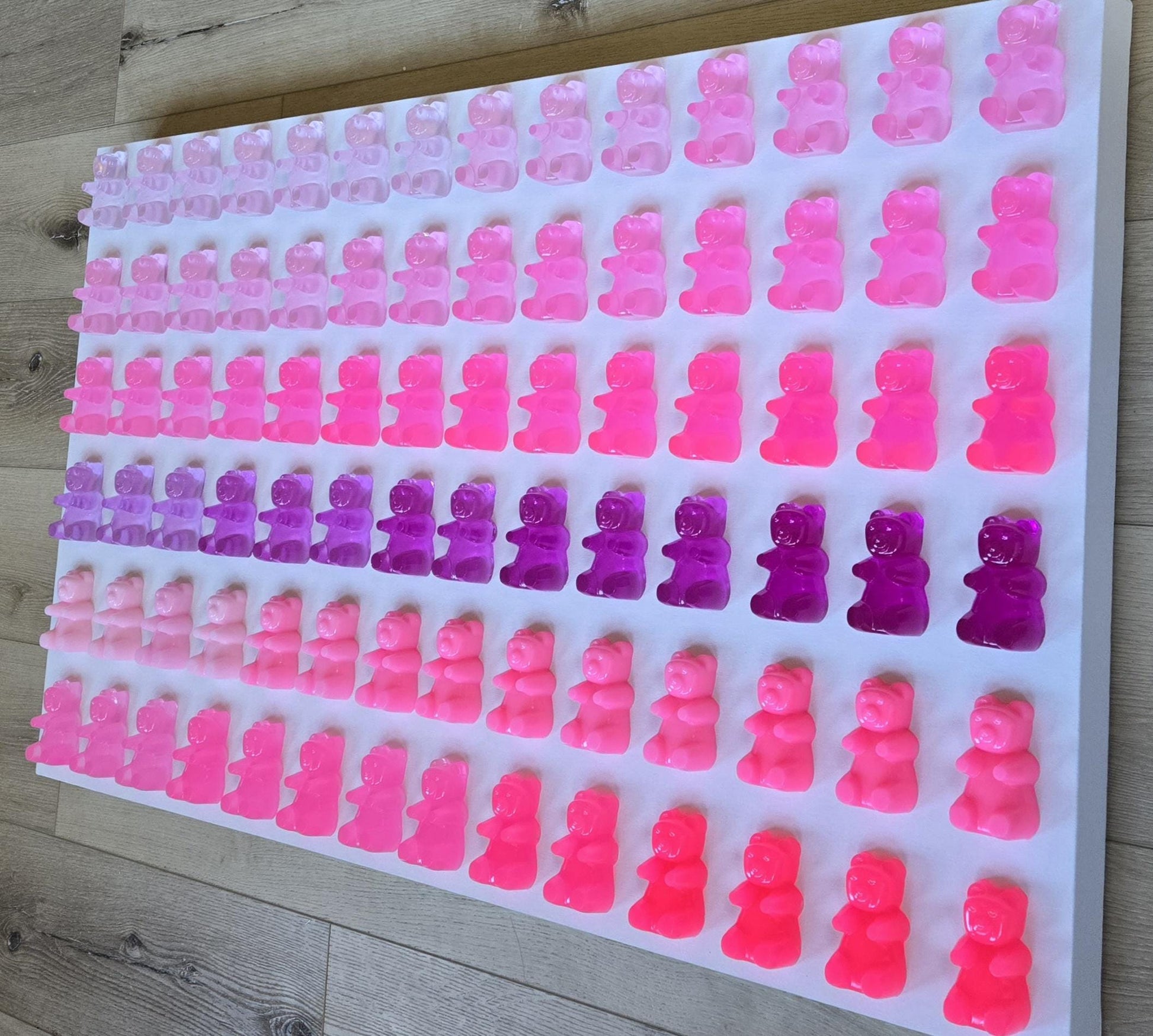 3D Giant Candy Gummy Bear Wall Art: Playroom Nursery Home Aesthetics Decor, Unique Customizable Modern Pop Art Design