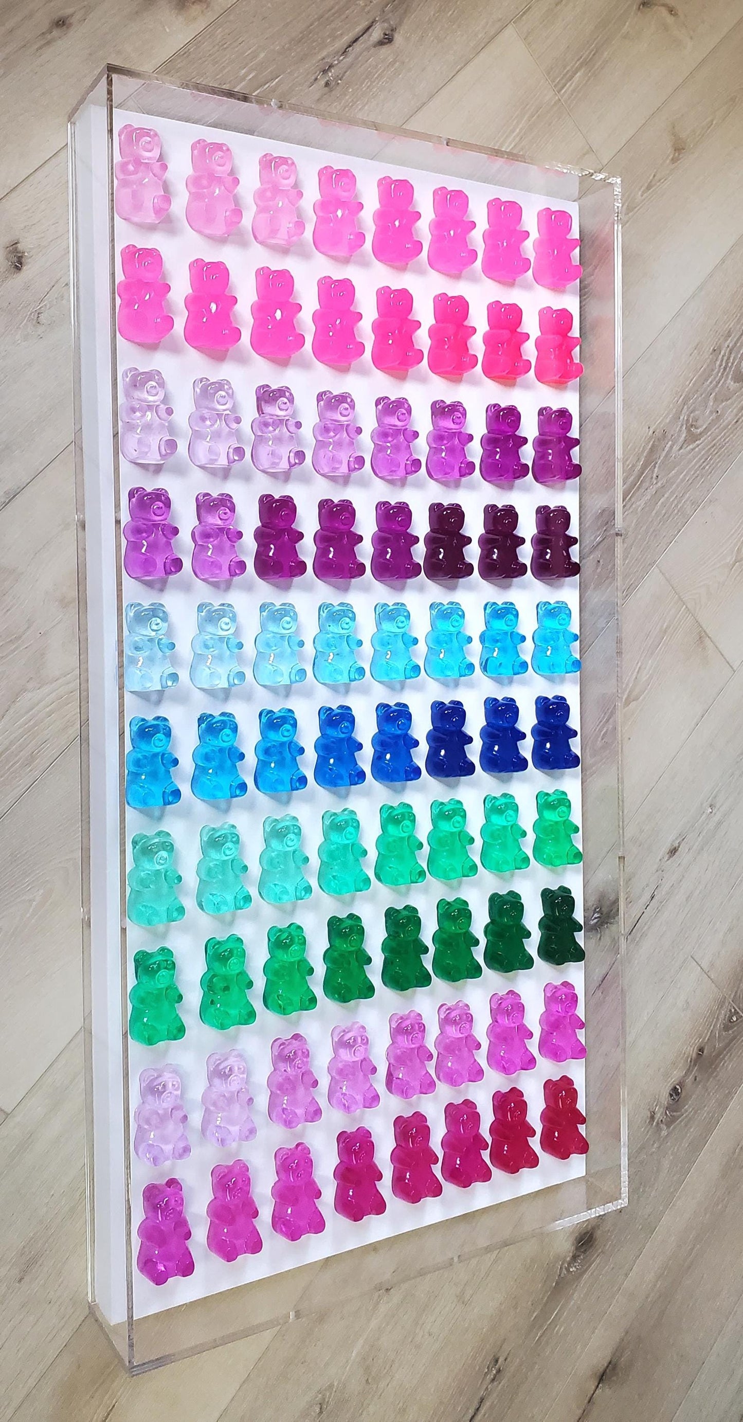 3D Giant Candy Gummy Bear Wall Art: Playroom Nursery Home Aesthetics Decor, Unique Customizable Modern Pop Art Design