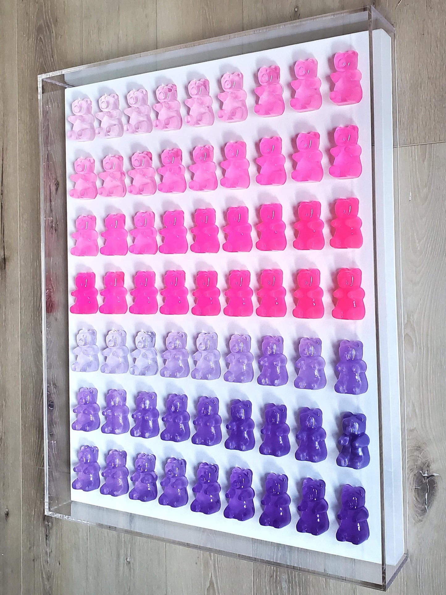 3D Giant Candy Gummy Bear Wall Art: Playroom Nursery Home Aesthetics Decor, Unique Customizable Modern Pop Art Design