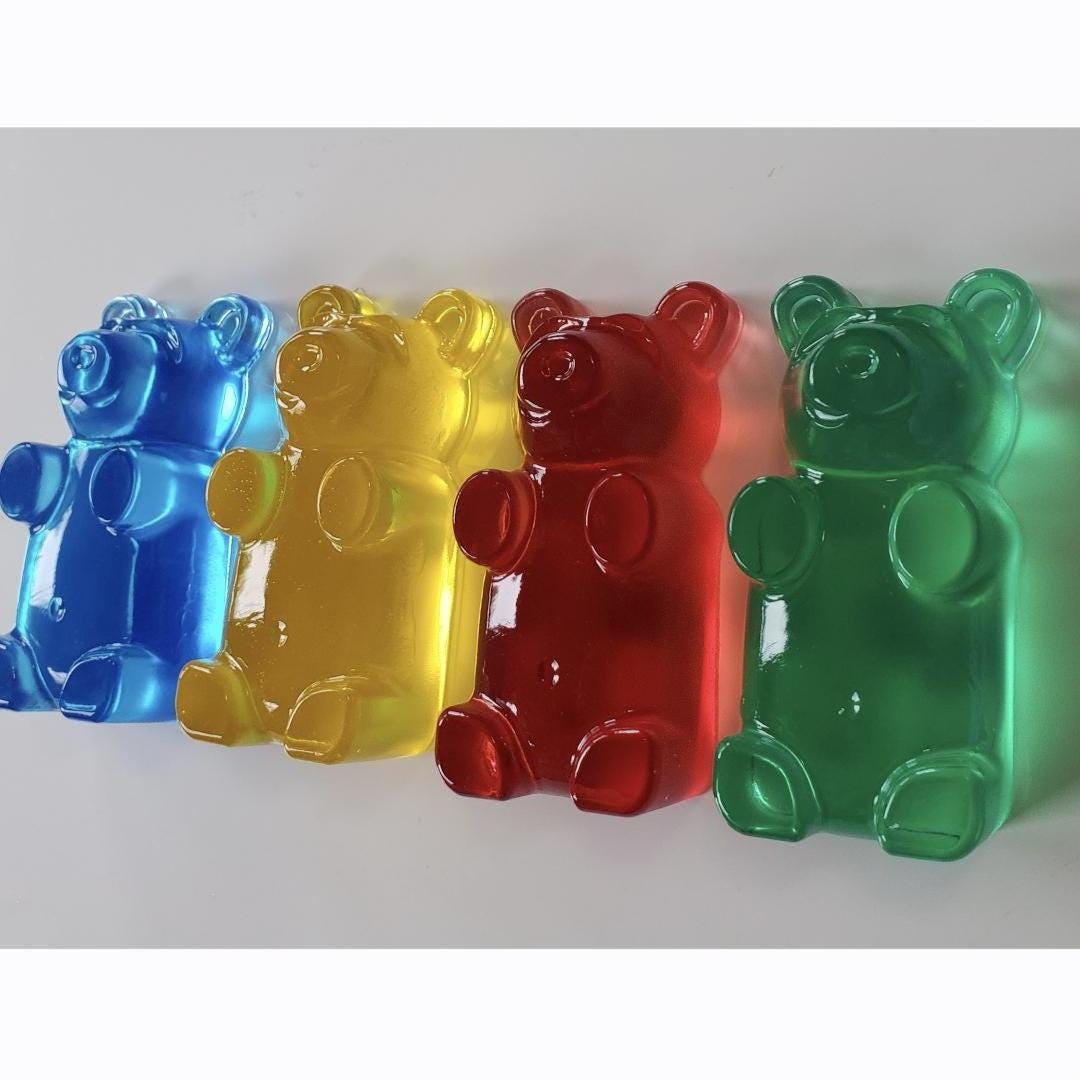 Giant 7-Inch Gummy Bear Wall Sculpture – Bespoke Pop Art Resin Decor