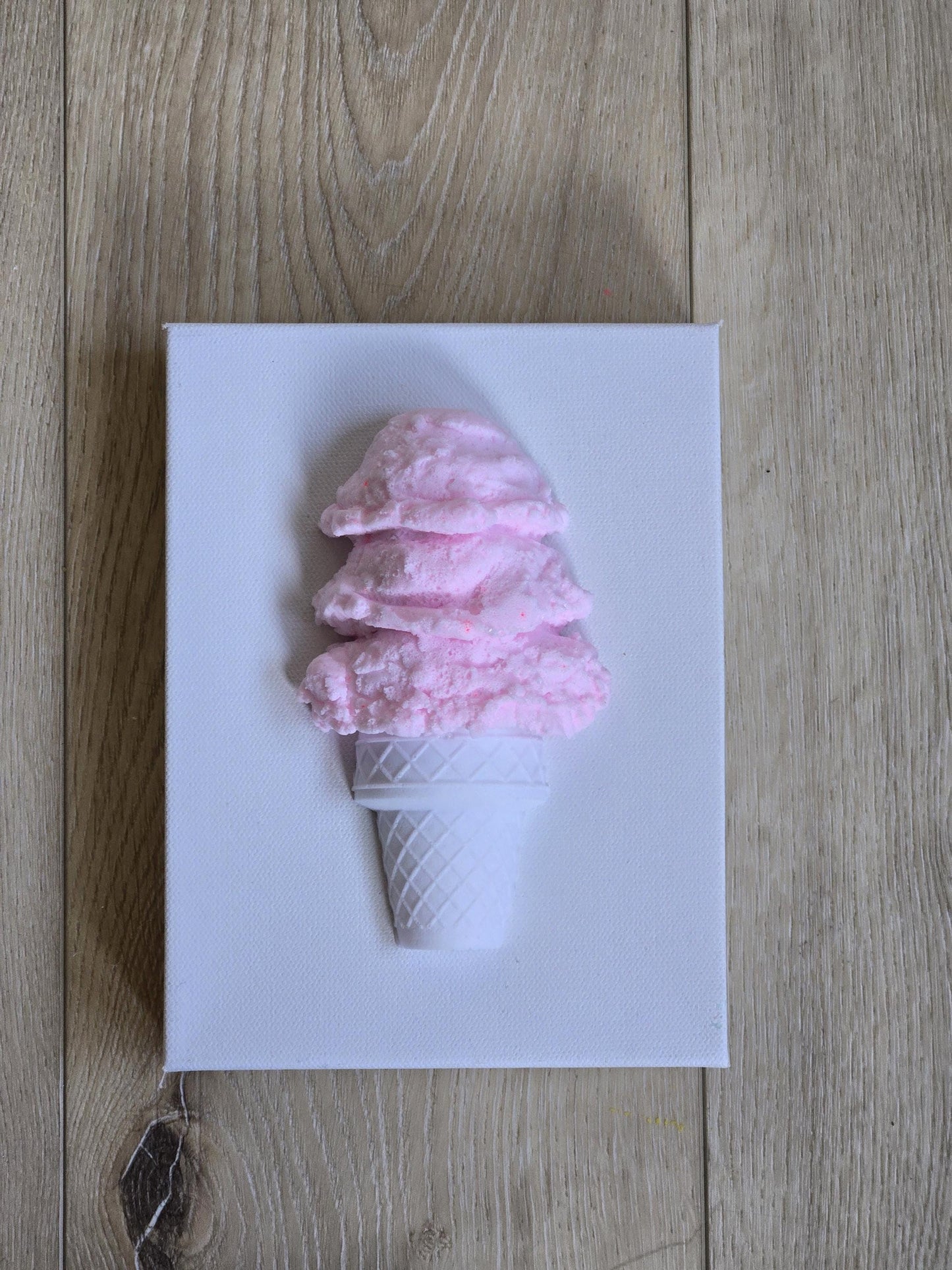 Ice Cream Cone Art | Custom Design Sweet Treats Shadow Box Wall Decor