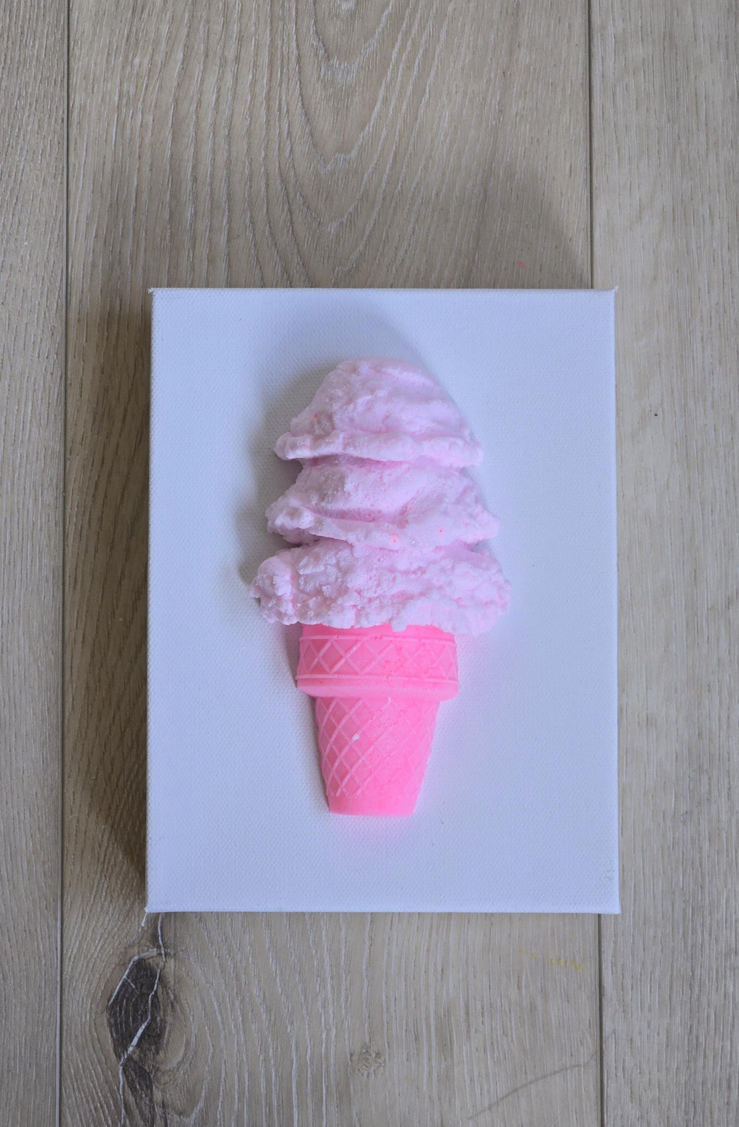 Ice Cream Cone Art | Custom Design Sweet Treats Shadow Box Wall Decor