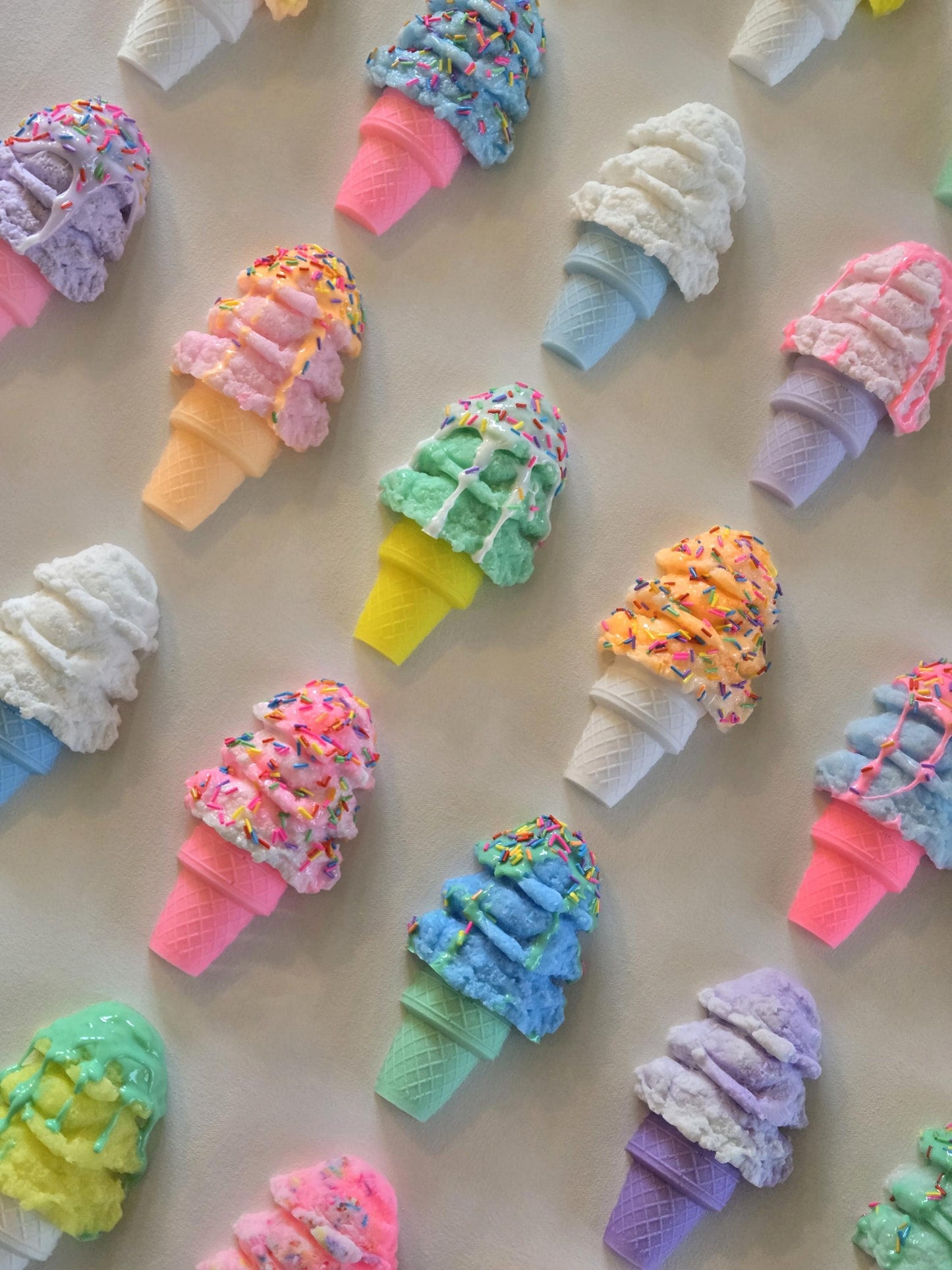 Custom Resin Ice Cream Cone Wall Art for Any Room | Modern Pop Art
