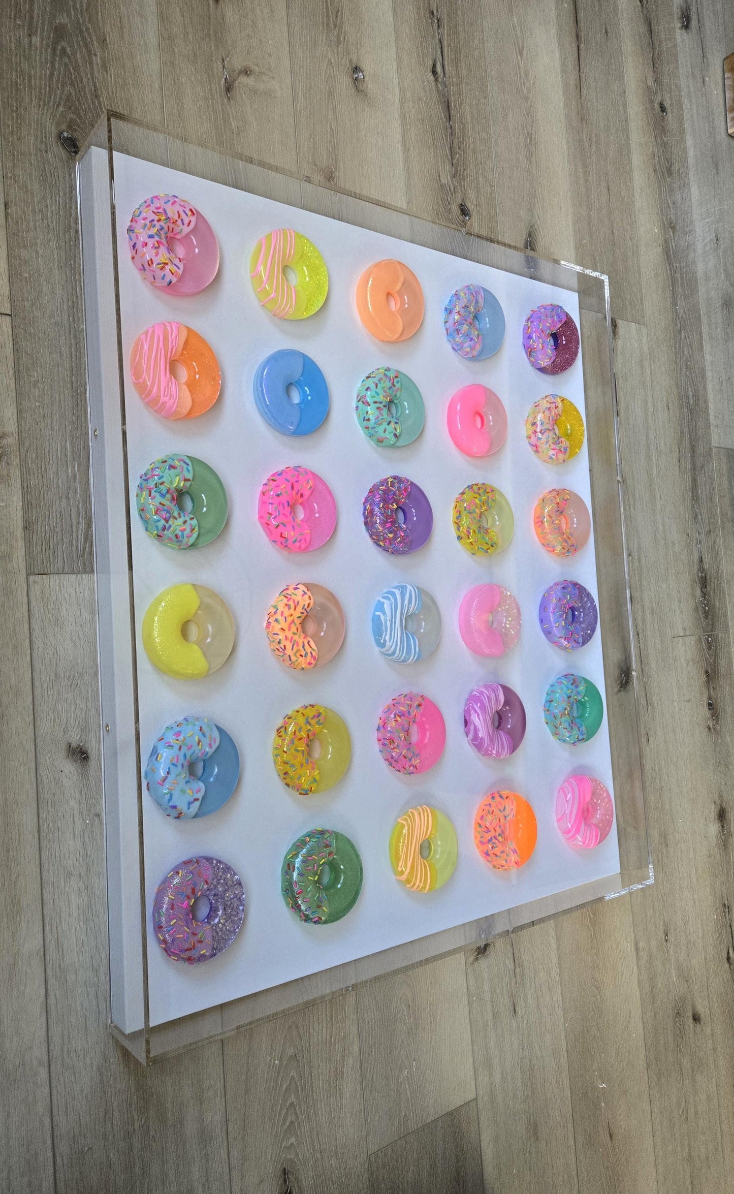 Custom Resin Donut Wall Art for Any Room | Modern Pop Art